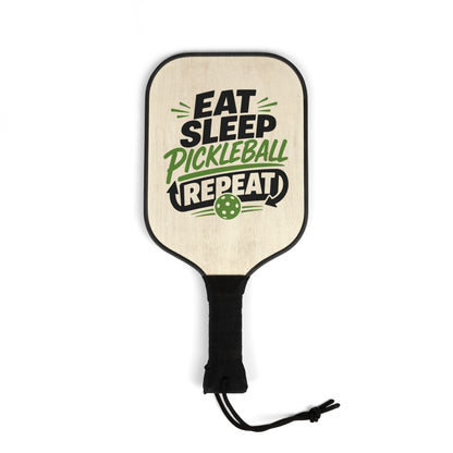 Pickleball Paddle Set — "Eat Sleep Pickleball Repeat" Paddle & Balls Kit