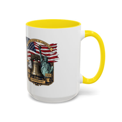 Liberty Anniversary Coffee Mug — 250th USA Celebration Accent Mug