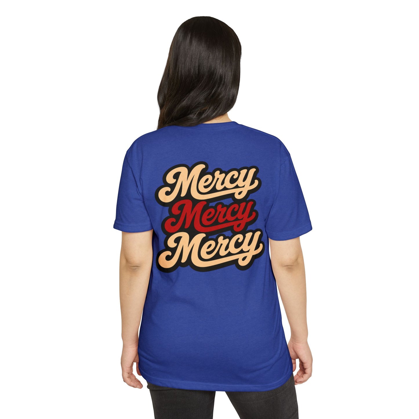 Mercy Mercy Mercy Retro Script T-Shirt