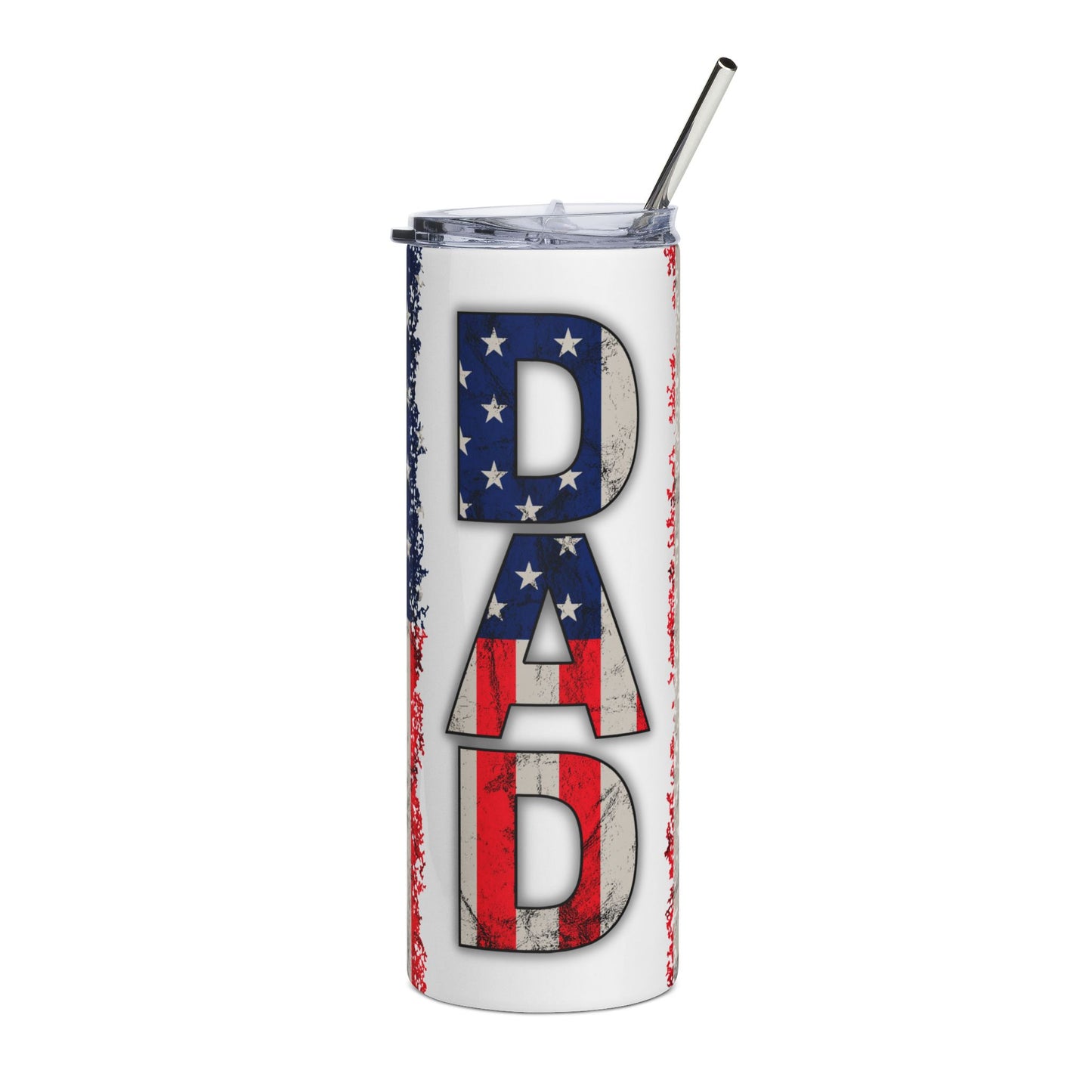 Dad American Flag 20oz Stainless Steel Tumbler