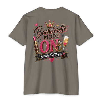 Bachelorette Mode On T-Shirt — 'Let the Fun Begin' Bachelorette Party Tee