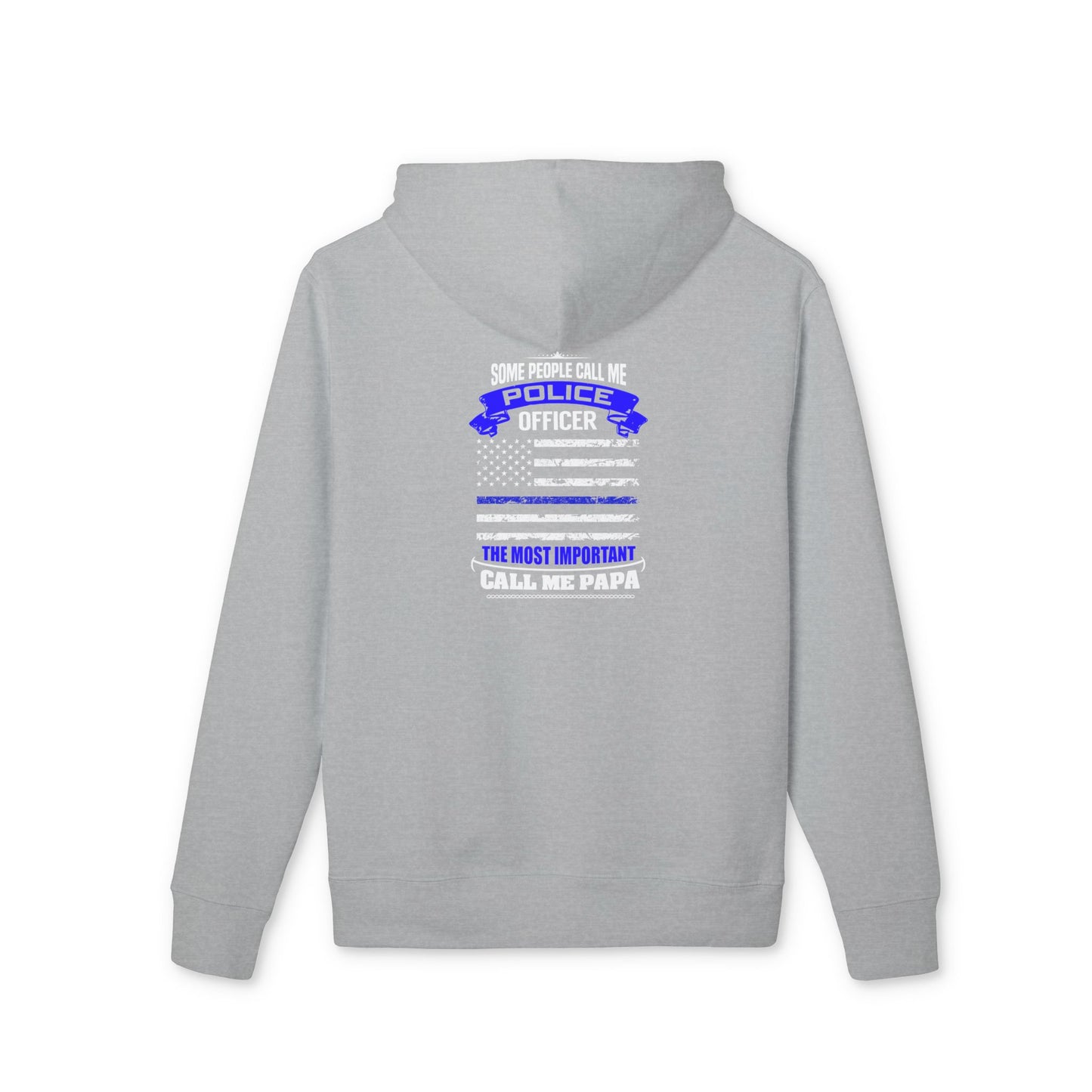 Police Officer Papa Hoodie — Proud Dad Law Enforcement Sweatshirt