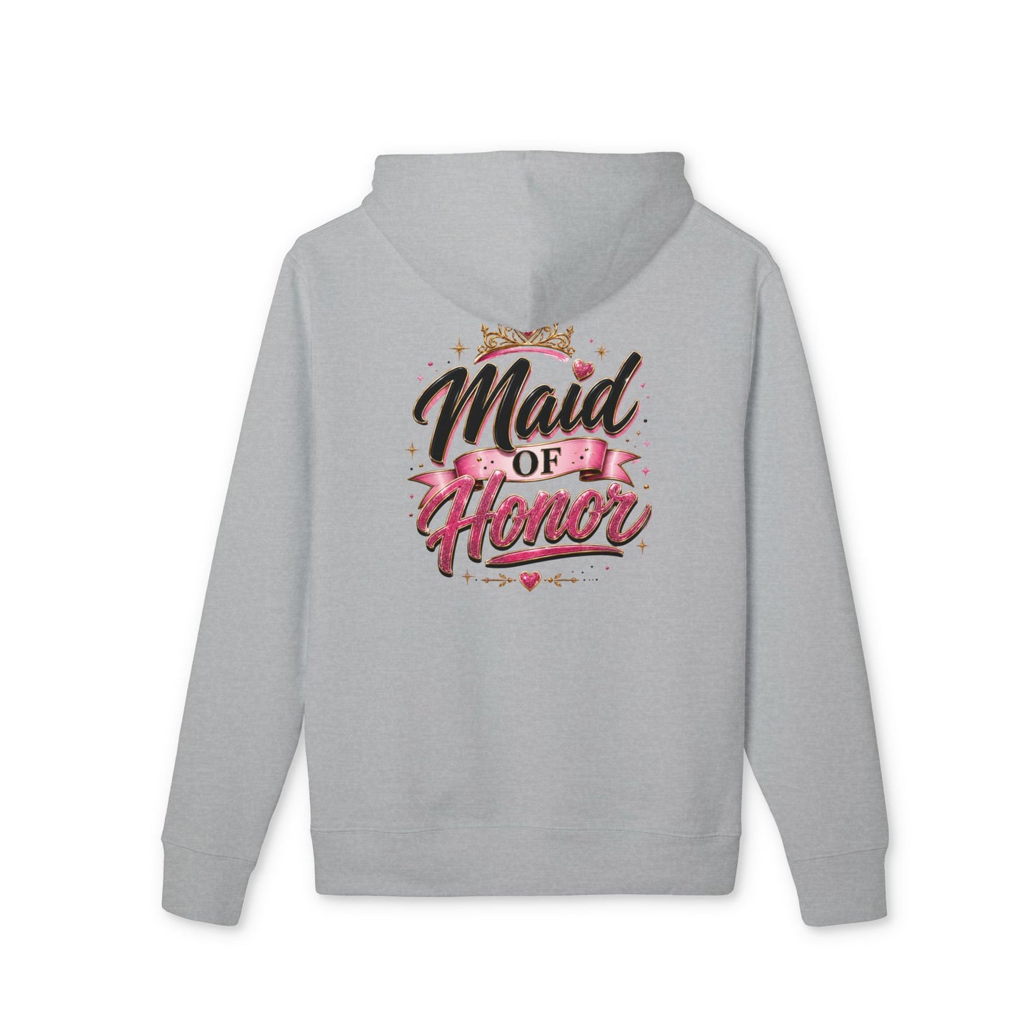 Maid of Honor Hoodie — Floral Bridal Party Sweatshirt
