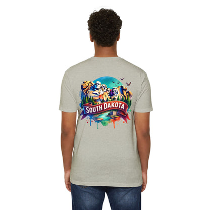 South Dakota Mount Rushmore T-Shirt — Retro Watercolor State Souvenir