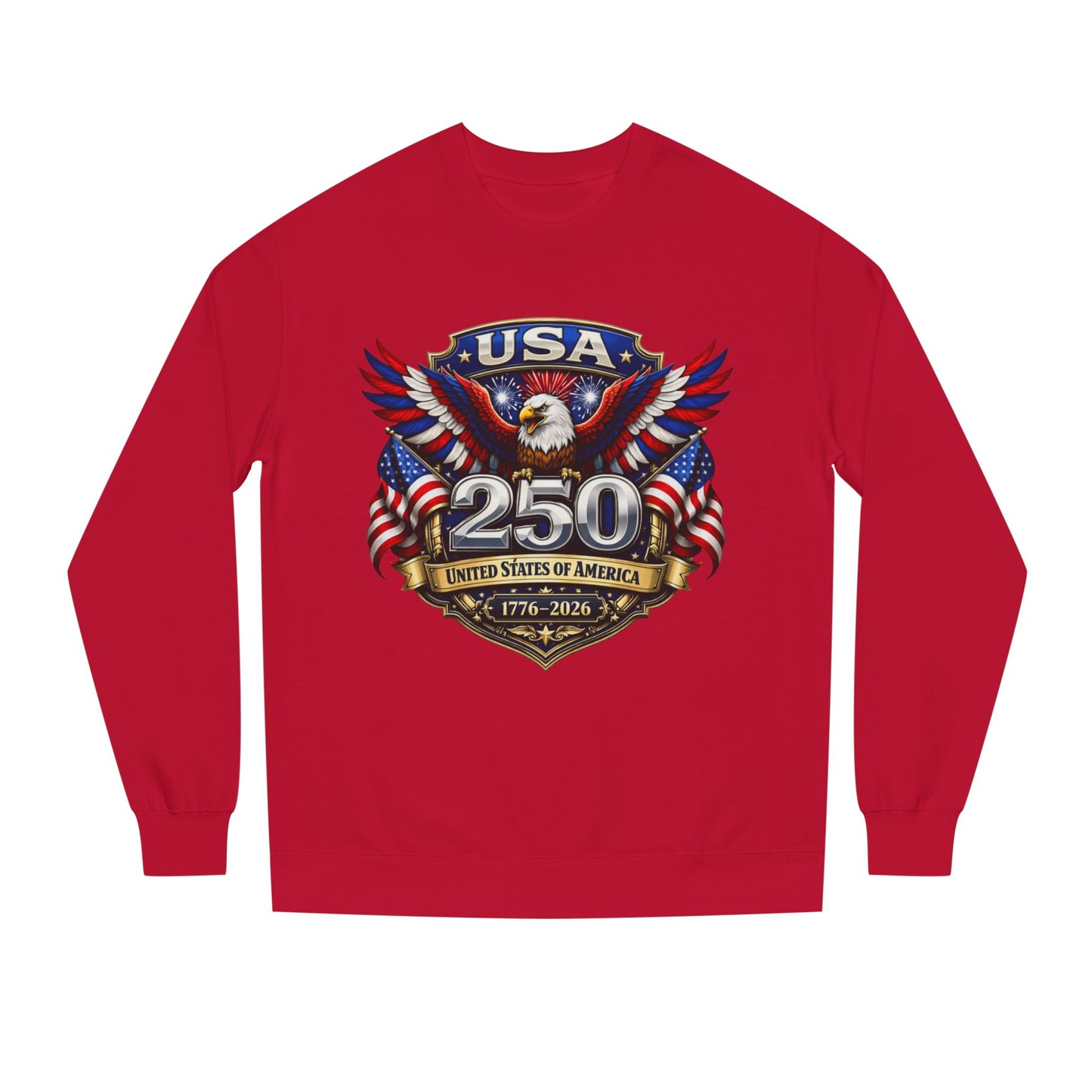 USA 250th Anniversary Eagle Sweatshirt — 1776-2026 Patriotic Crewneck