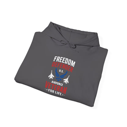 Freedom Defender U.S. Airforce Life Veteran Hoodie