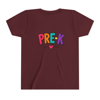 Pre-K Kids Tee — Colorful Heart Preschool Shirt for Boys & Girls
