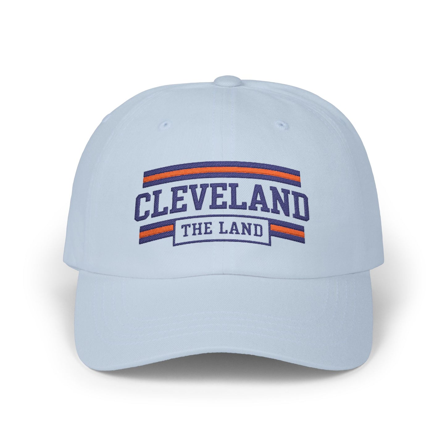 Cleveland "The Land" Classic Dad Cap — Embroidered White Baseball Hat