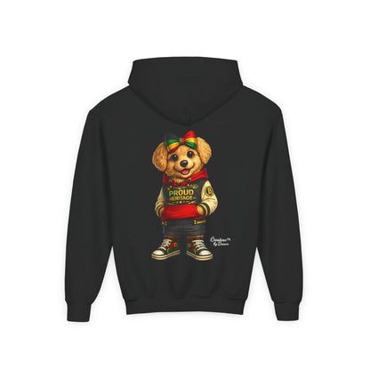 Youth Hoodie — 'Proud Heritage' Teddy Bear Streetwear Kids Pullover