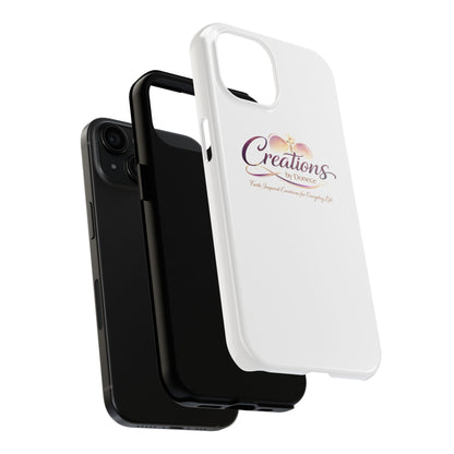 Creations by Donece Soft-Touch Tough Phone Case — Faith-Inspired Logo Protective Cover
