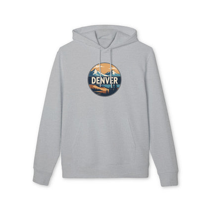 Denver Mountains Hoodie — Retro Outdoor Graphic
