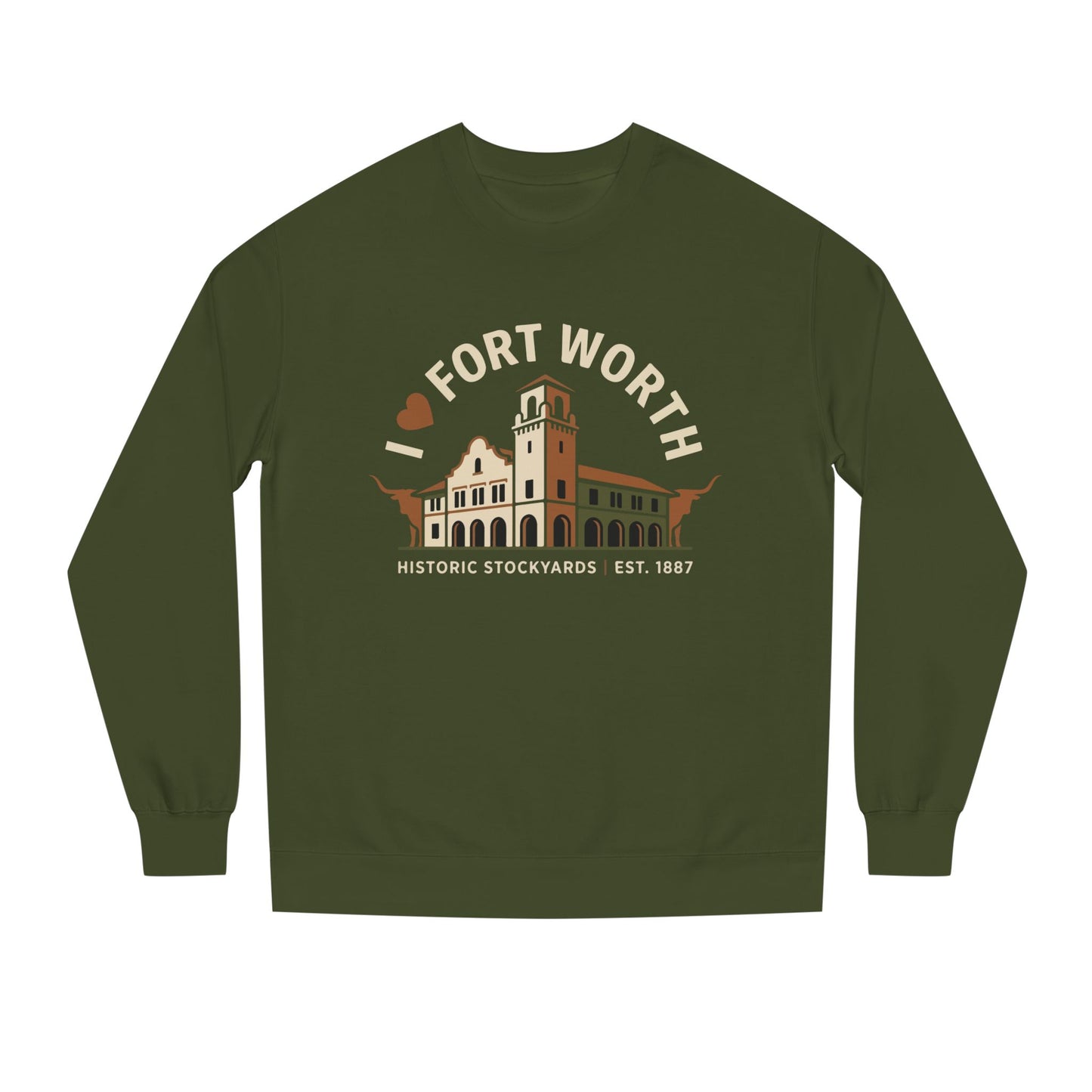 Fort Worth Historic Stockyards Sweatshirt — I  Fort Worth Crewneck