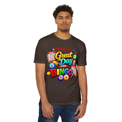 Bingo T-Shirt — "Today Is a Great Day for Bingo" Retro Game Night Tee