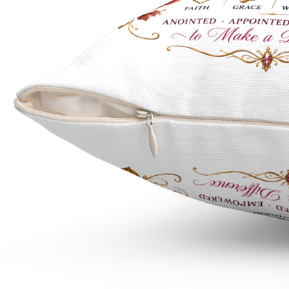 First Lady Decorative Pillow — 'First Lady: Leading With Love' Christian Accent Cushion