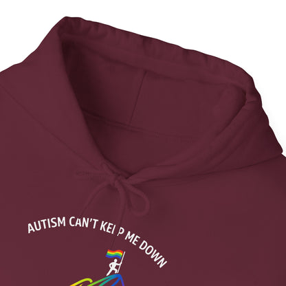 Autism Can't Keep Me Down Fight Resilience Strength Hoodie