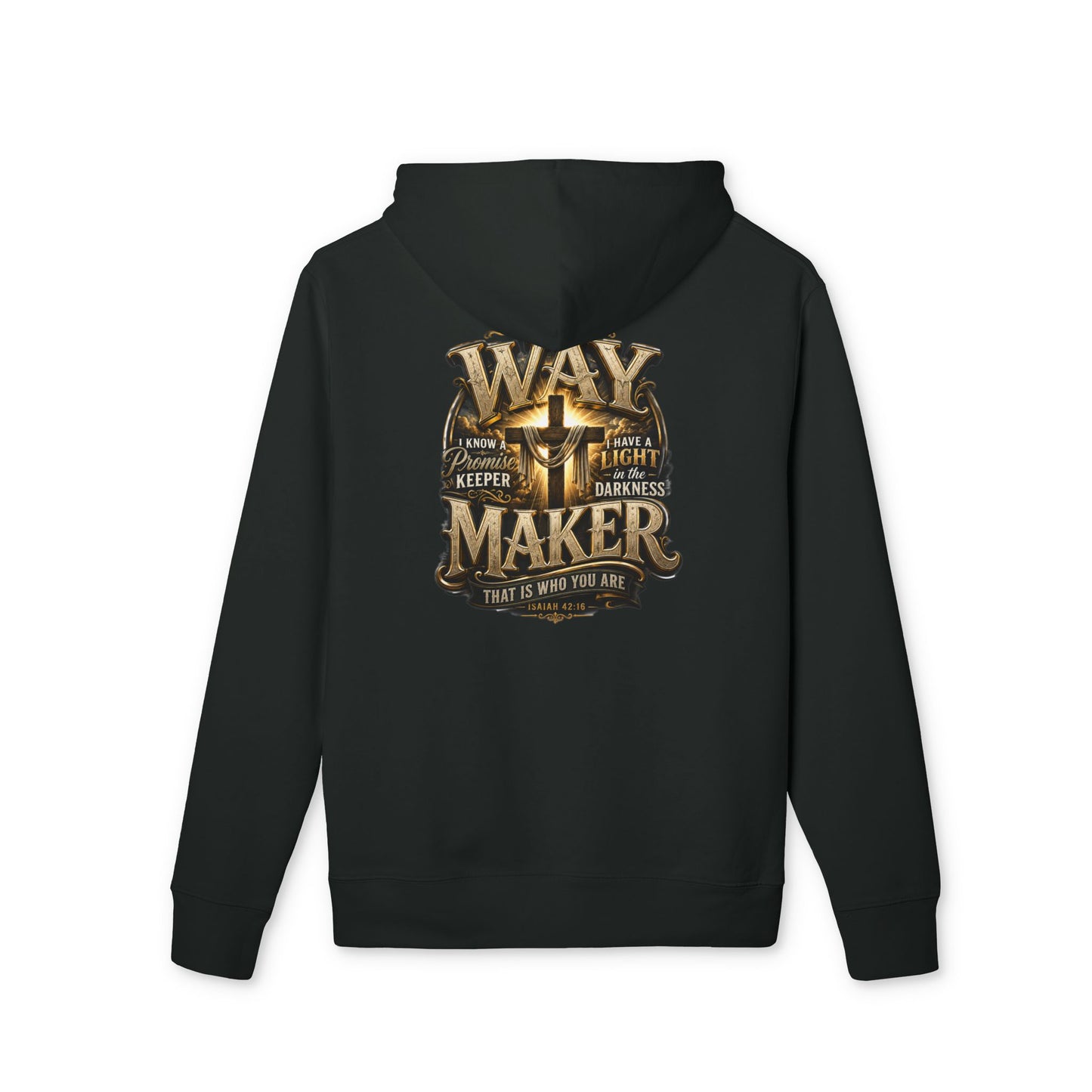 Waymaker Hoodie — Christian Faith Graphic Pullover ("Way Maker")