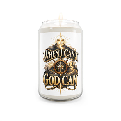 When I Can't God Can Scented Soy Candle — 13.75 oz Inspirational Christian Candle