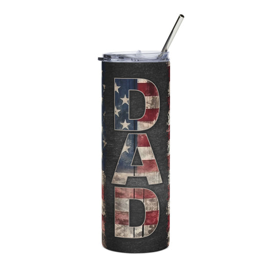 Dad American Flag 20oz Stainless Tumbler