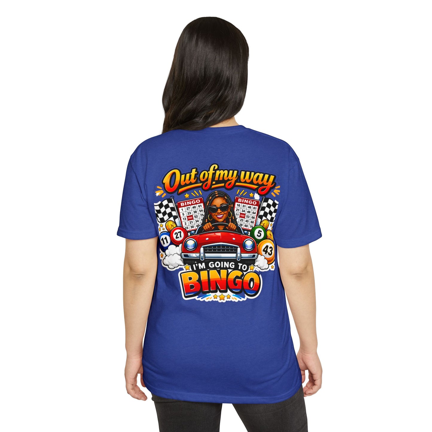 Bingo Driver T-Shirt — "Out of My Way I'm Going to Bingo" Retro Graphic Tee