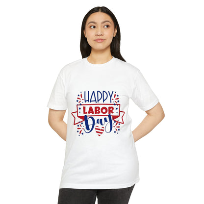 Labor Day T-Shirt - "Happy Labor Day" Patriotic Graphic Tee