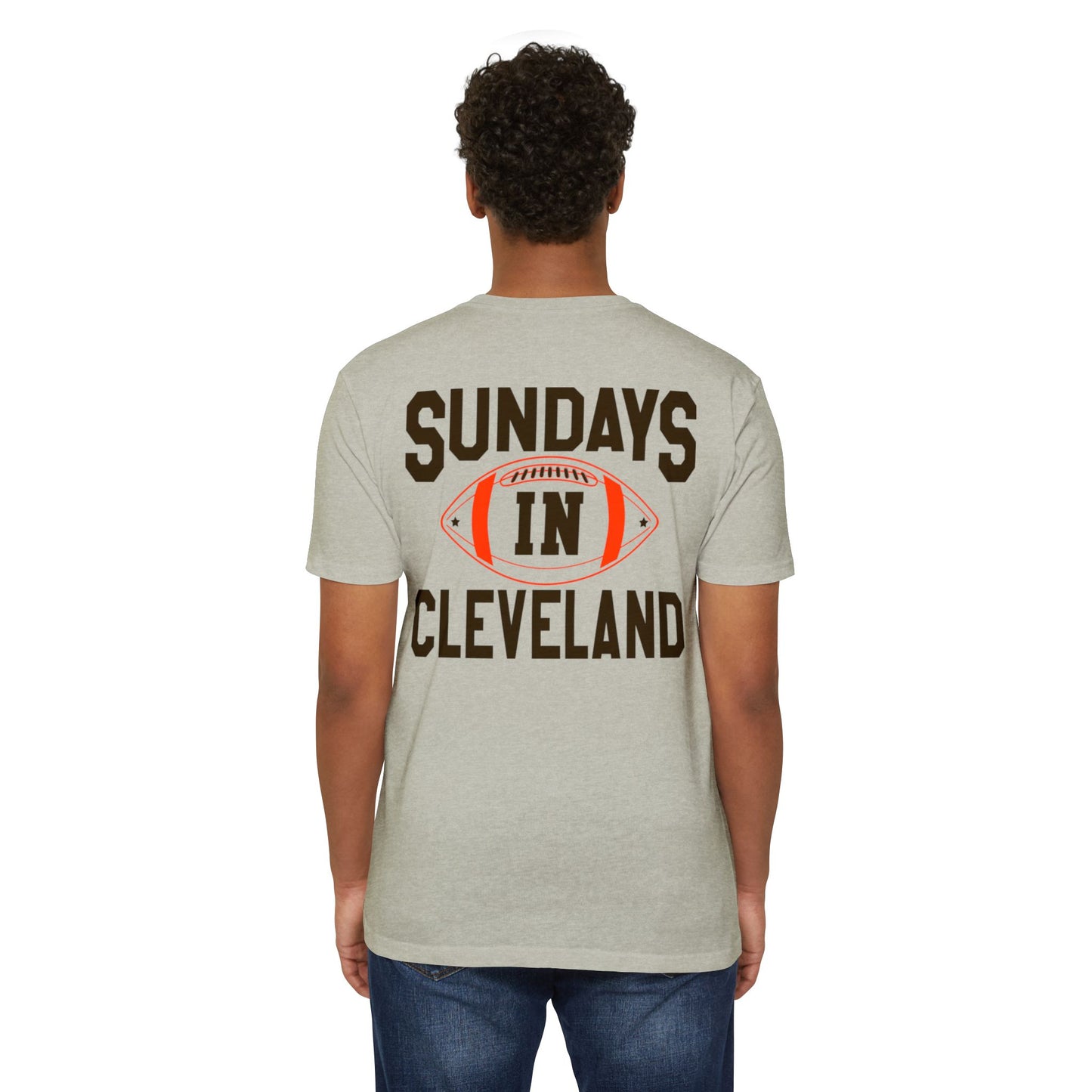 Sundays in Cleveland Football T-Shirt