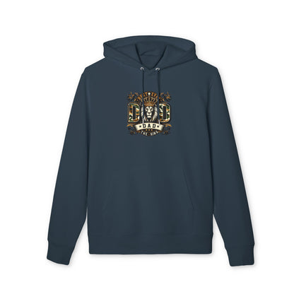 Dad The King Lion Hoodie — Father's Day Vintage Crest Sweatshirt