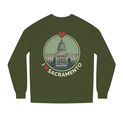 Sacramento Capitol Crewneck Sweatshirt — I Love Sacramento Vintage Graphic