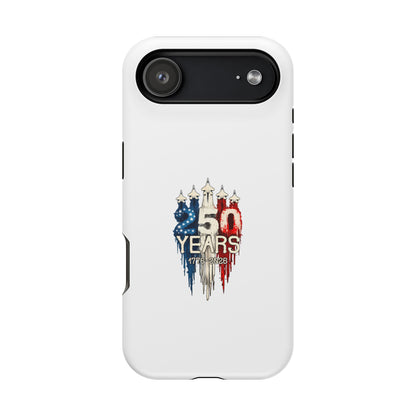 50 Years Patriotic iPhone Case — American Flag Anniversary Magnetic Impact-Resistant Case