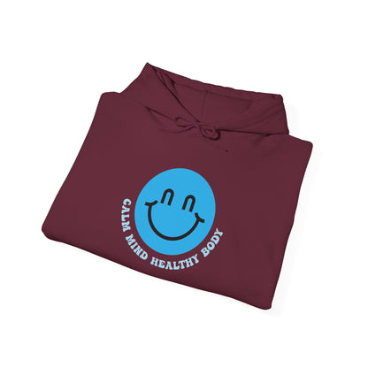 Calm Mind Healthy Body Smiley Hoodie
