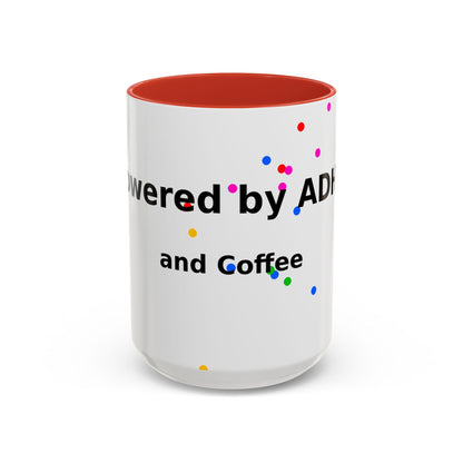 ADHD and Coffee Accent Mug — Funny Neurodivergent Gift (11/15oz)