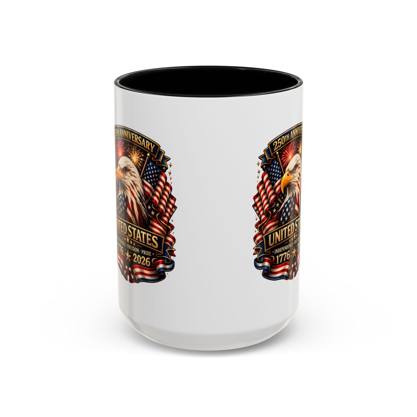 Patriotic Eagle Coffee Mug - United States 250th Anniversary 1776-2026