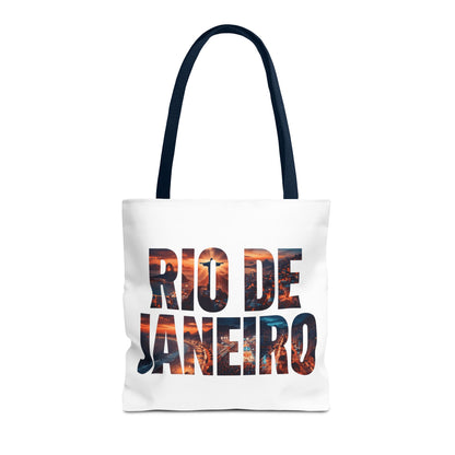 Rio de Janeiro Sunset Tote Bag — Travel Beach Cityscape Graphic Tote