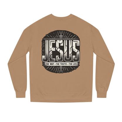 Jesus Faith Crewneck Sweatshirt – "Jesus: The Way • The Truth • The Life" Christian Pullover