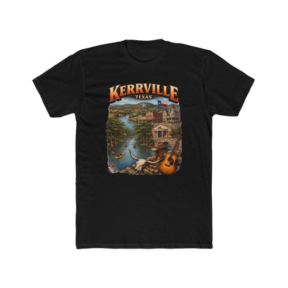 Kerrville Texas Scenic T-Shirt — Riverfront Guitar Vintage Travel Tee