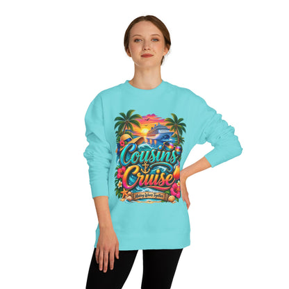 Cousins Cruise Sweatshirt — Tropical Family Cruise Reunion Crewneck