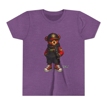 Youth Tee — 'Unity' Streetwear Teddy Bear Graphic Shirt