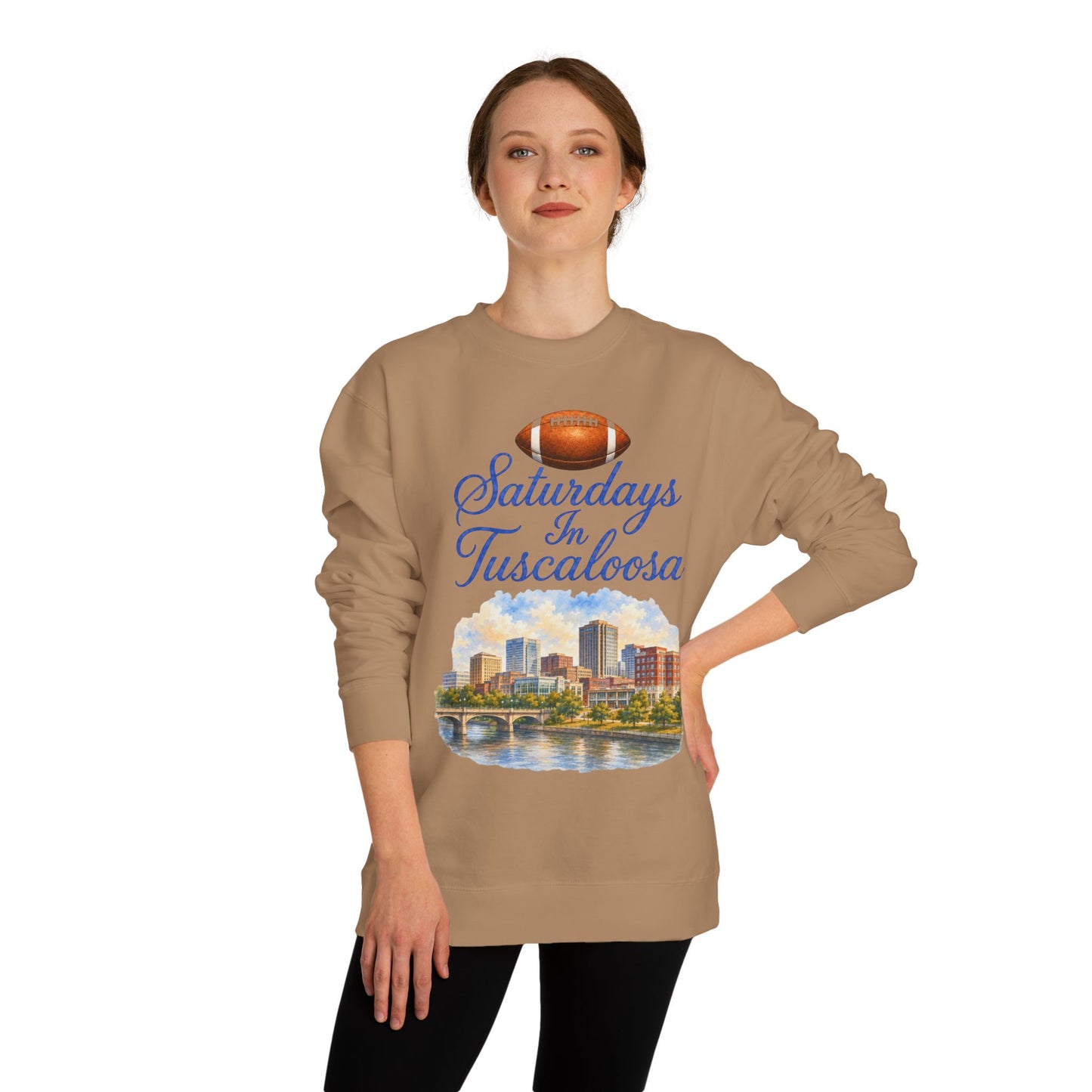 Saturdays in Tuscaloosa Crewneck Sweatshirt — Football City Skyline Pullover