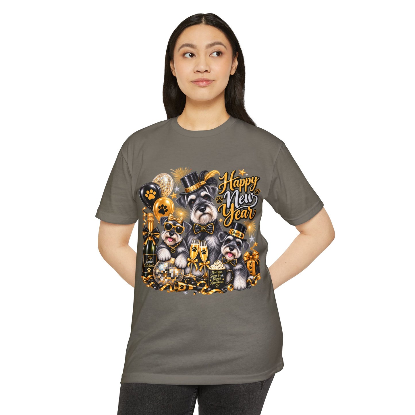 Happy Mew Year T-Shirt — Cute Cats New Year Celebration Tee