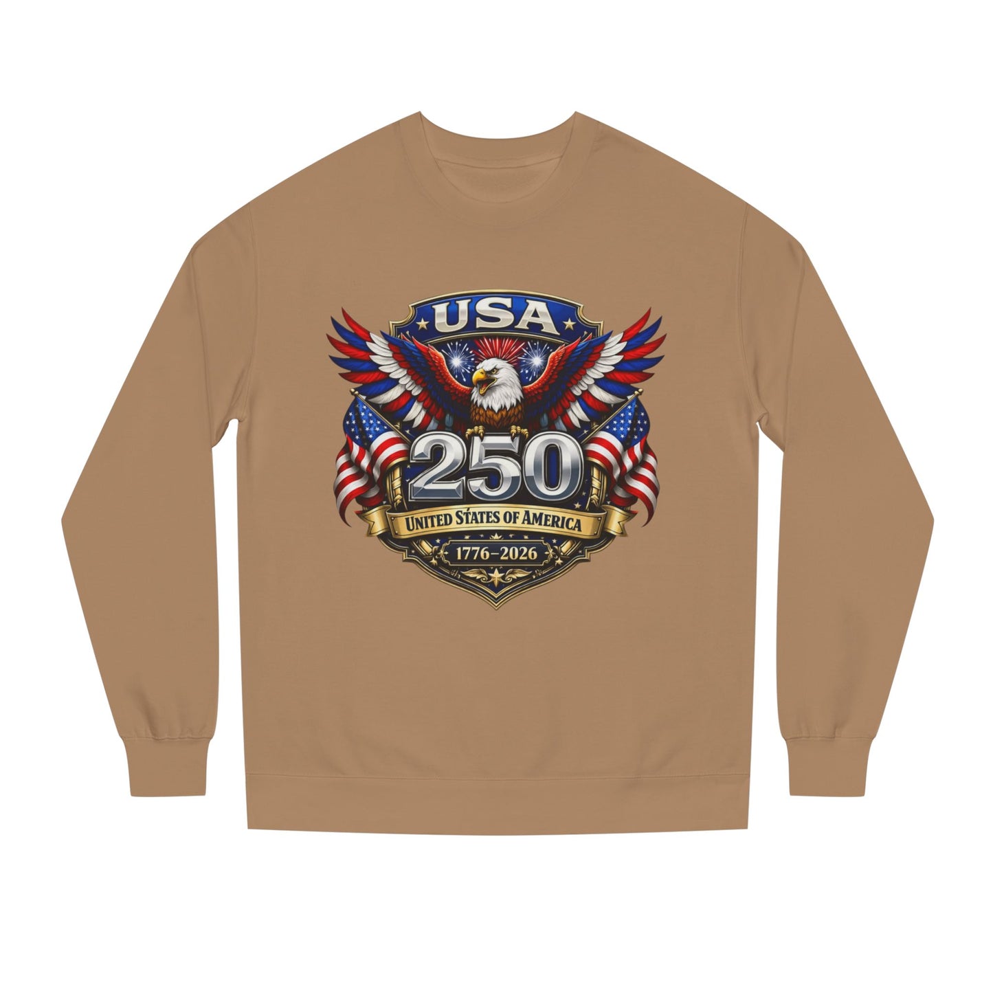 USA 250th Anniversary Eagle Sweatshirt — 1776-2026 Patriotic Crewneck
