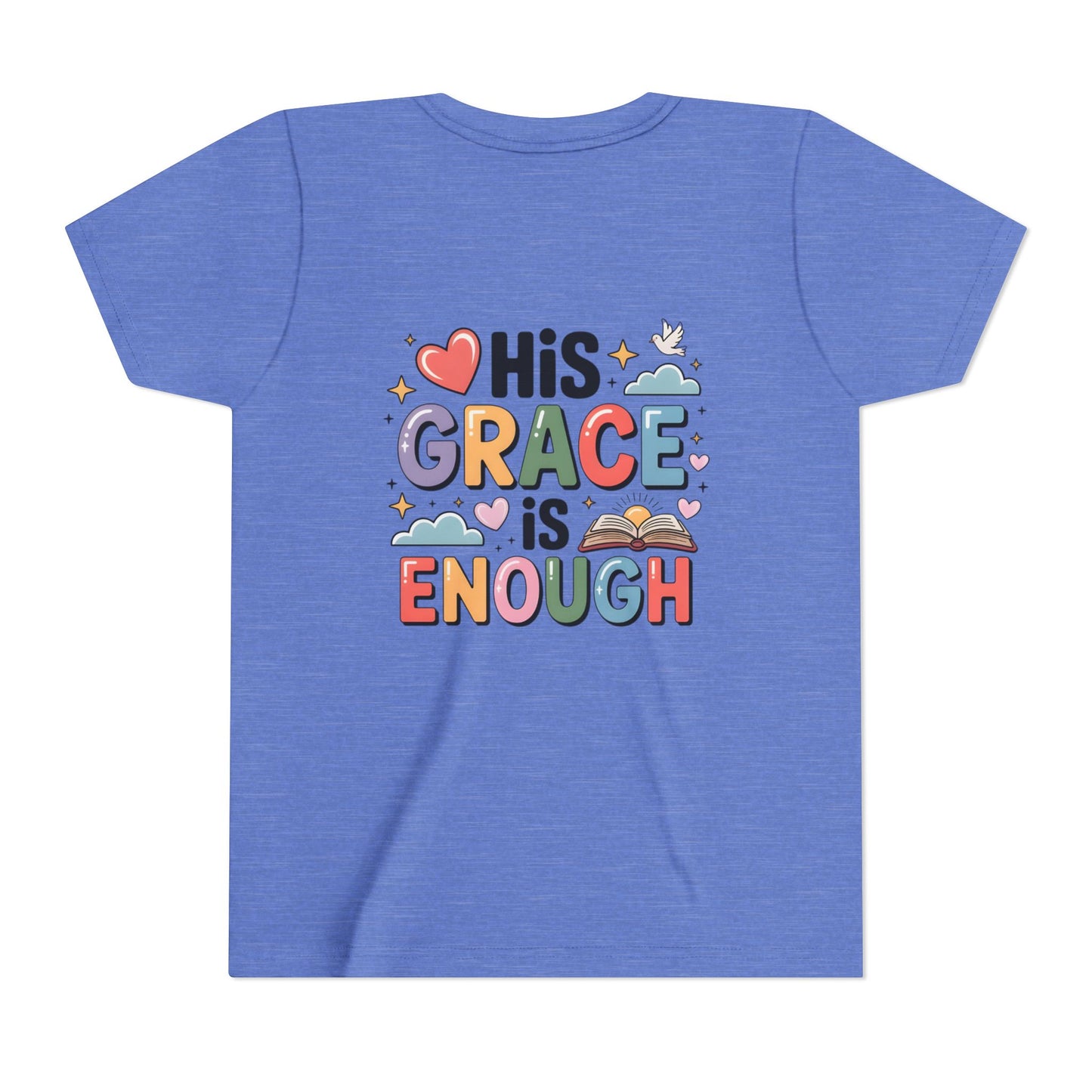His Grace Is Enough Youth Tee — Christian Kids Inspirational Shirt