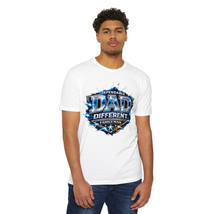 Dependable Dad Graphic T-Shirt — "Dependable Dad Different Family Man"