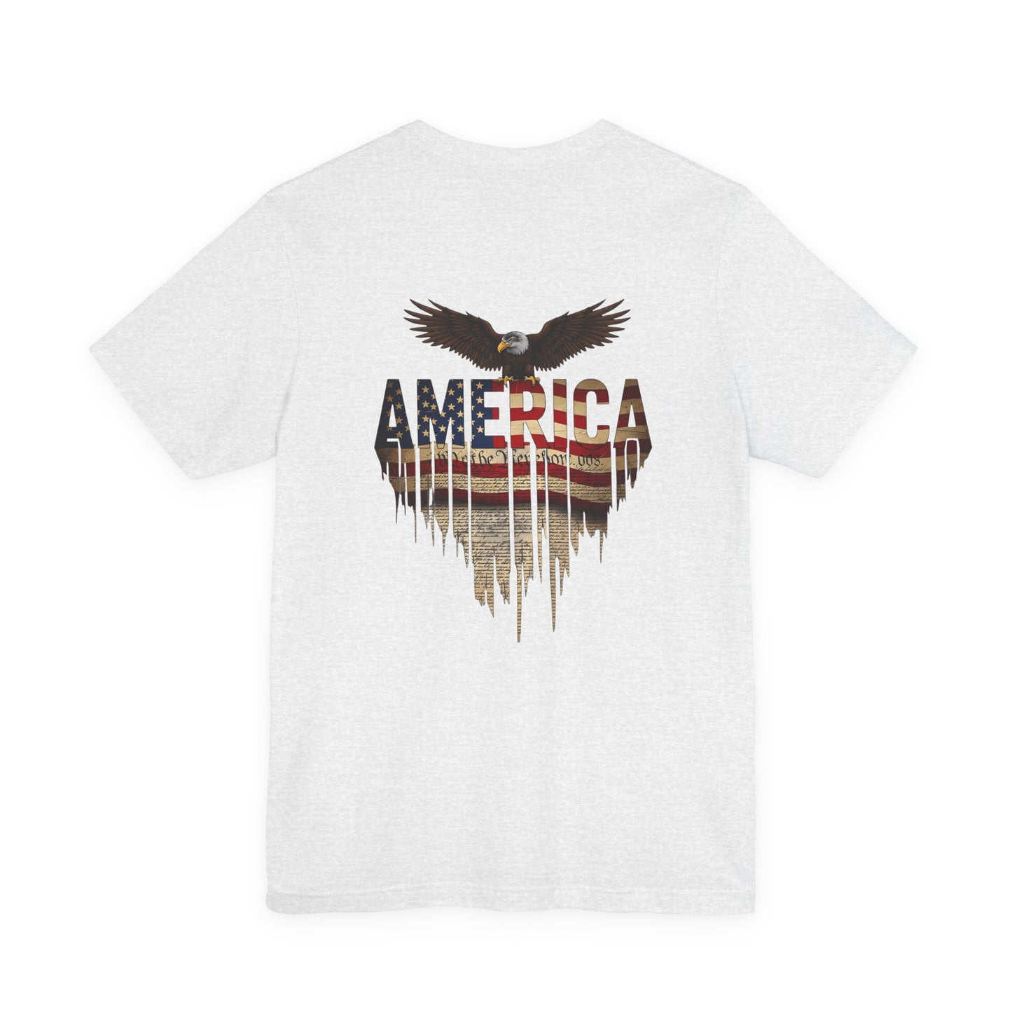 America Eagle Flag Graphic T‑Shirt — Patriotic USA Tee for 4th of July