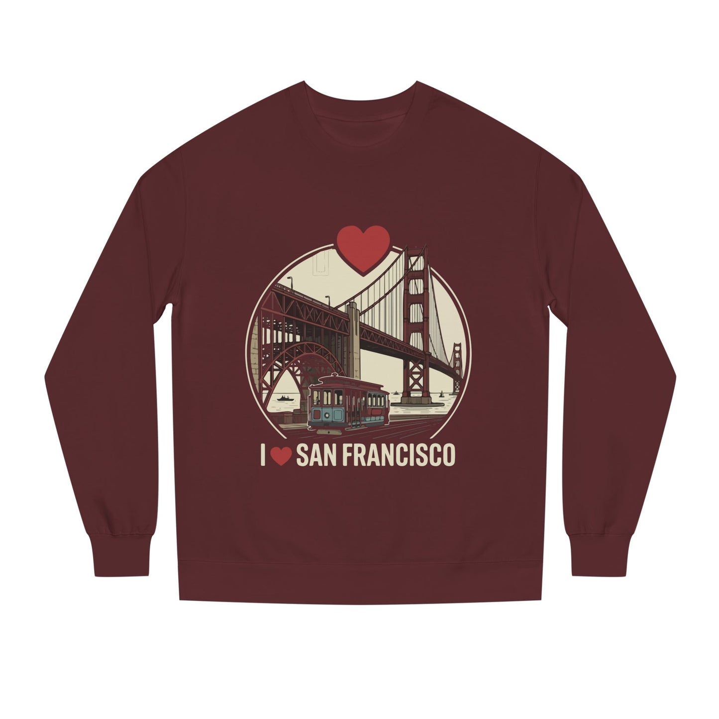 San Francisco Sweatshirt – I  San Francisco Golden Gate Bridge Crewneck