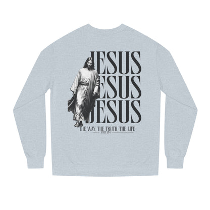 Jesus Crewneck Sweatshirt – The Way The Truth The Life Religious Pullover