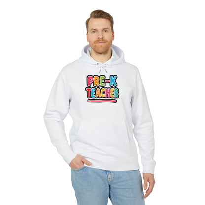 Pre-K Teacher Hoodie — Colorful Backprint Teacher Appreciation Gift
