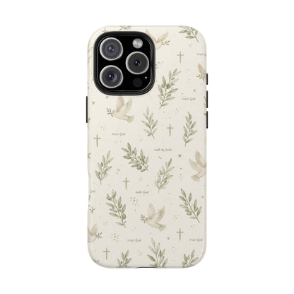 Walk By Faith Phone Case | Christian Floral iPhone Case