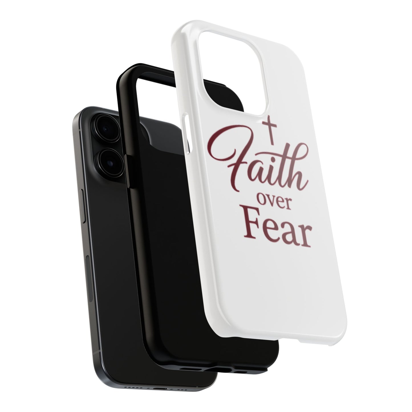 Faith Over Fear Tough Phone Case — Christian Inspirational Protective Phone Cover