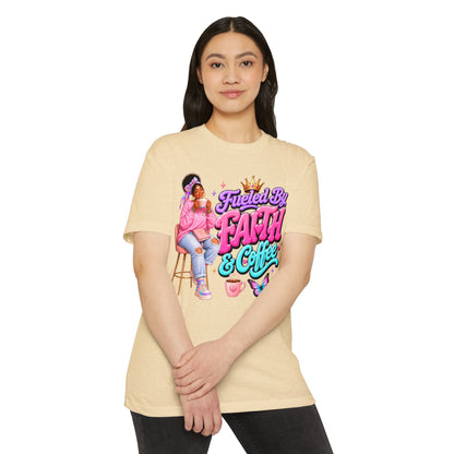 Fueled by Faith & Coffee T-Shirt — Christian Inspirational Graphic Tee