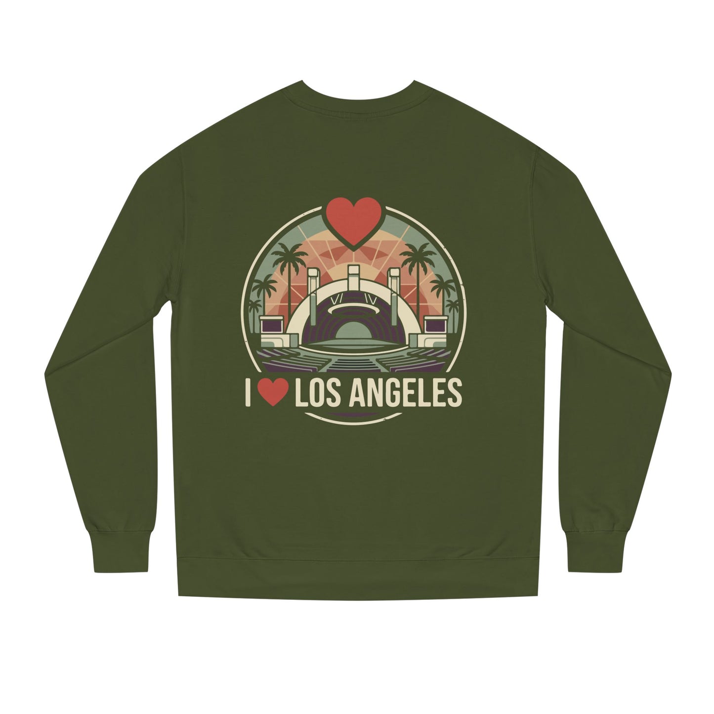 Los Angeles Crewneck Sweatshirt – I  Los Angeles Retro Cityscape