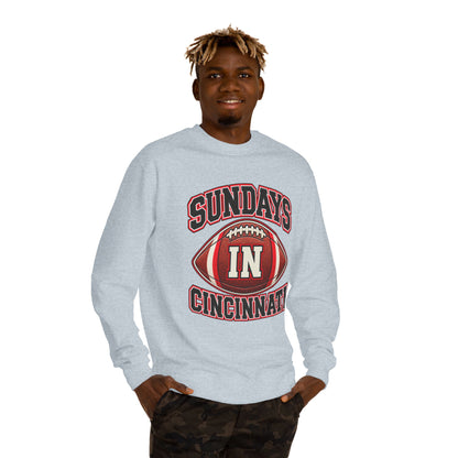 Sundays In Cincinnati Football Sweatshirt